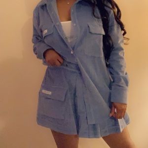 Corduroy skirt set